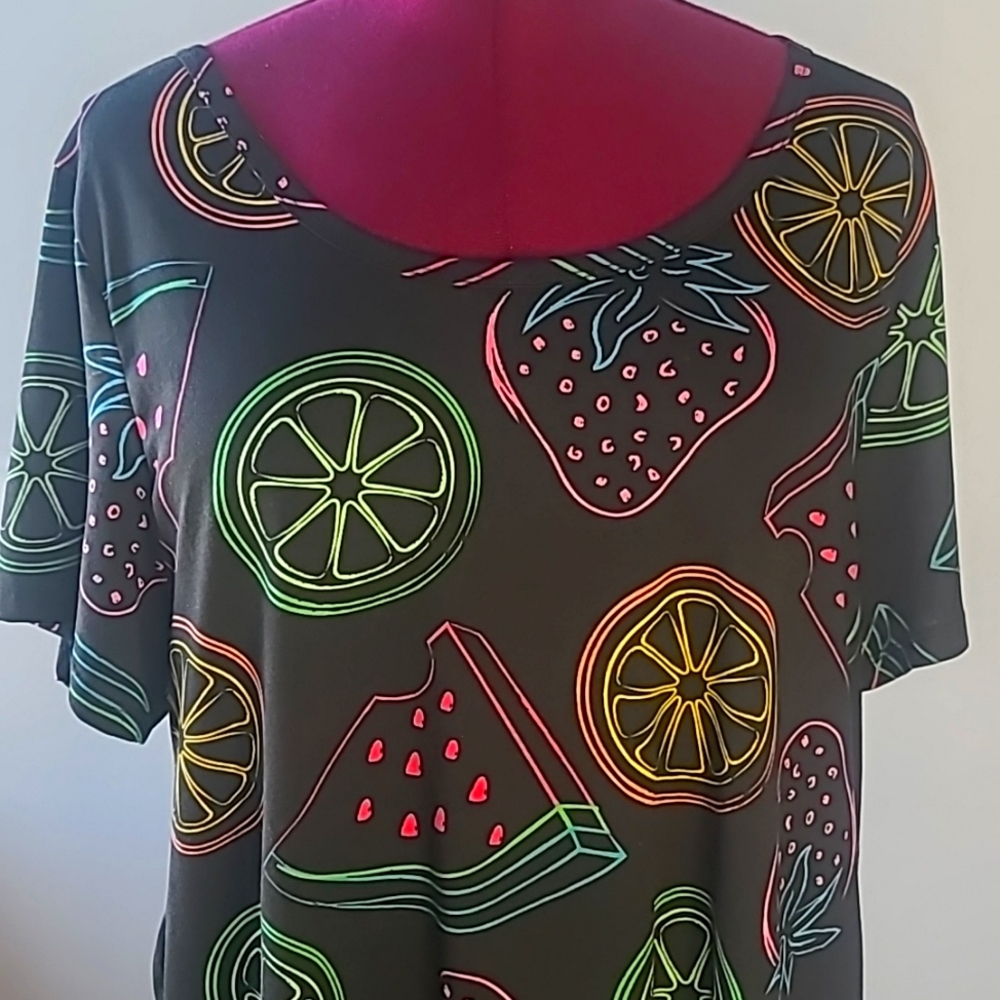 Neon Fruit Print LLR Classic Tee